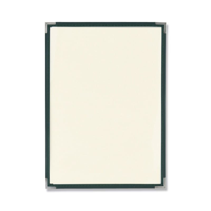 えいむ クリアテーピングメニューブック B5 2ページ 緑 LTB-52 1個（ご注文単位1個）【直送品】