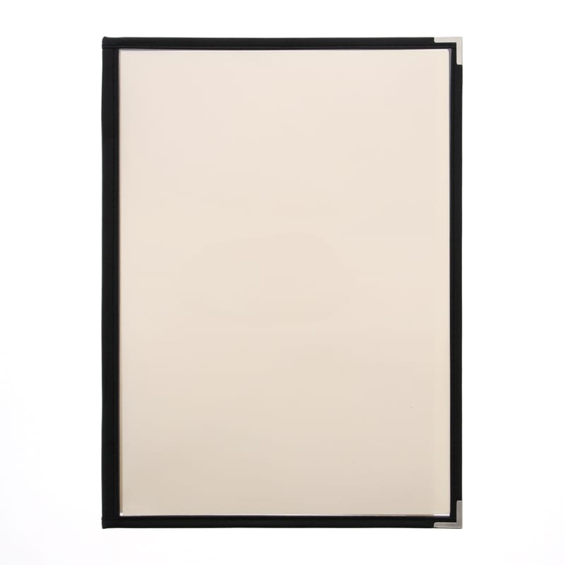 えいむ クリアテーピングメニューブック A4 4ページ 黒 LTA-44 1個（ご注文単位1個）【直送品】