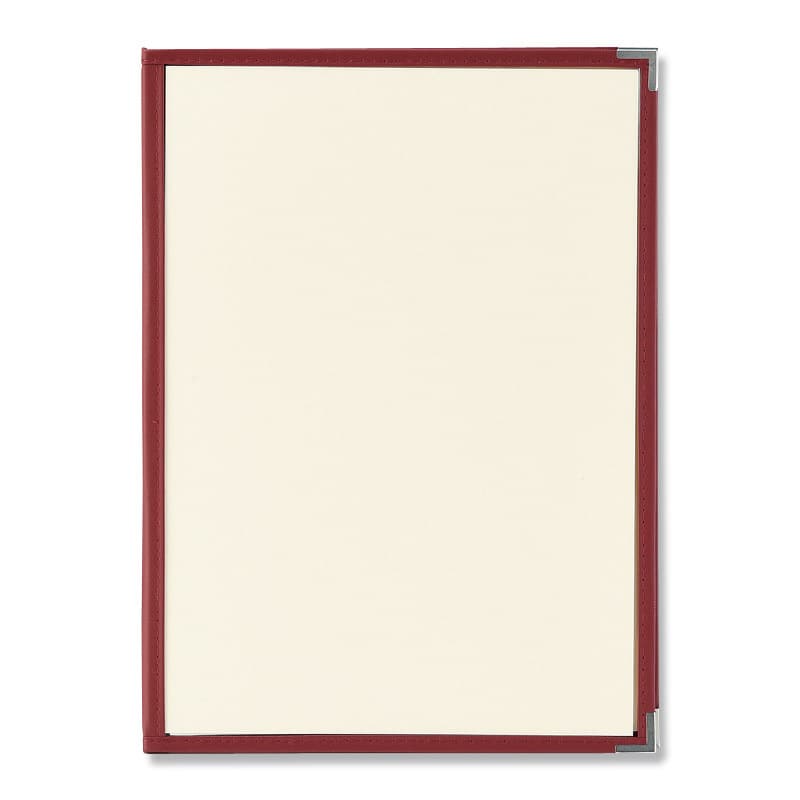 えいむ クリアテーピングメニューブック A4 4ページ エンジ LTA-44 1個（ご注文単位1個）【直送品】