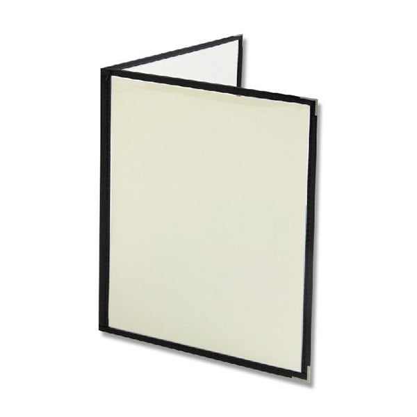 えいむ クリアテーピングメニューブック B5 4ページ 黒 LTB-54 1個（ご注文単位1個）【直送品】