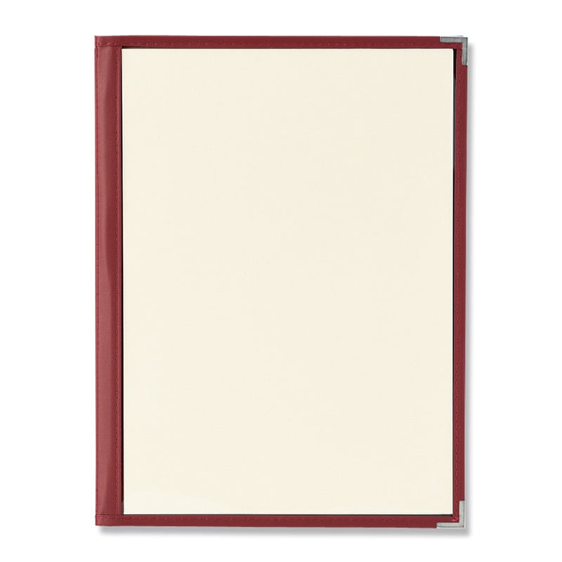 えいむ クリアテーピングメニューブック A4 6ページ エンジ LTA-46 1個（ご注文単位1個）【直送品】