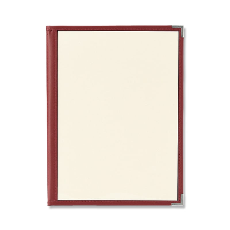 えいむ クリアテーピングメニューブック B5 6ページ エンジ LTB-56 1個（ご注文単位1個）【直送品】