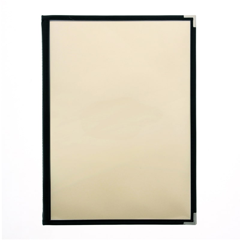 えいむ クリアテーピングメニューブック A4 8ページ 黒 LTA-48 1個（ご注文単位1個）【直送品】