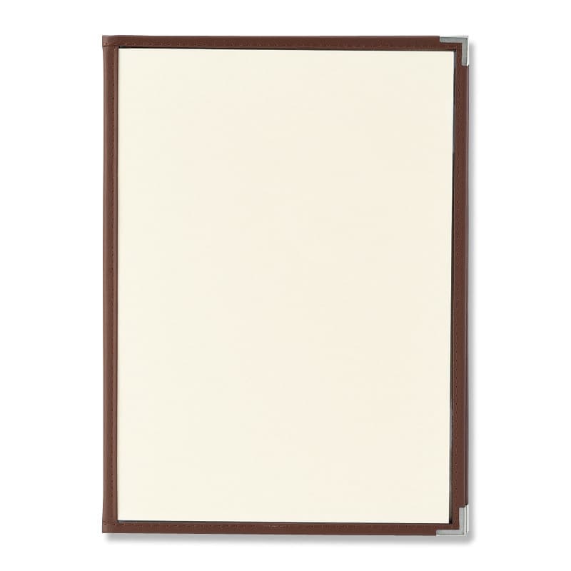 えいむ クリアテーピングメニューブック A4 10ページ 茶 LTA-410 1個（ご注文単位1個）【直送品】