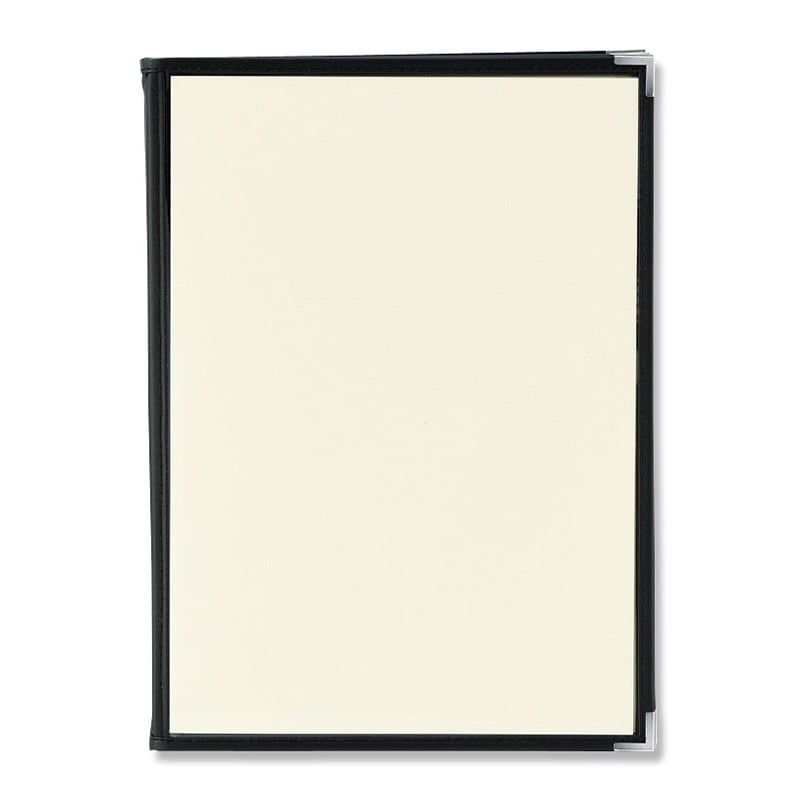 えいむ クリアテーピングメニューブック A4 12ページ 黒 LTA-412 1個（ご注文単位1個）【直送品】