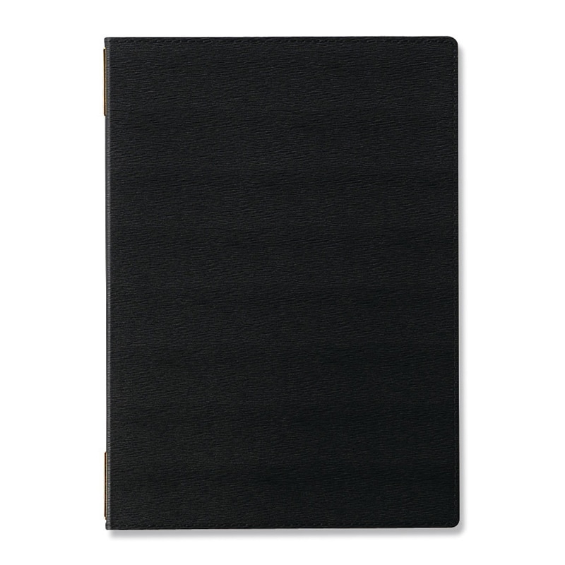 えいむ 高級ソフト合皮メニューブック ピンホールタイプ 大 A4 ブラック LB-801 1個（ご注文単位1個）【直送品】