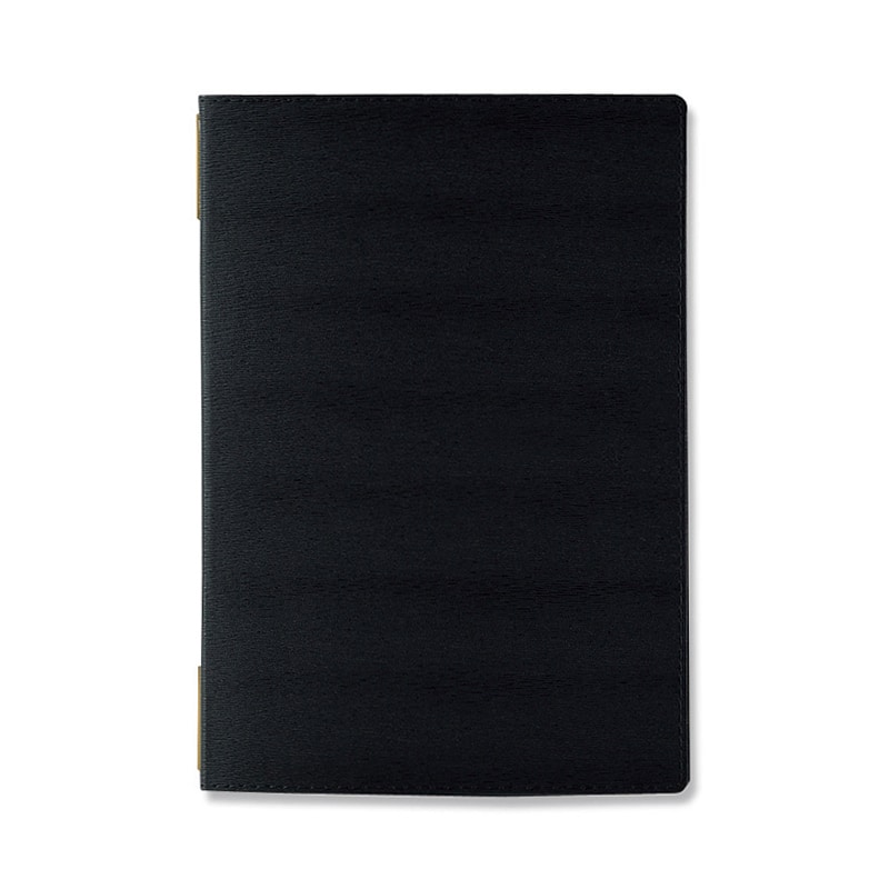 えいむ 高級ソフト合皮メニューブック ピンホールタイプ 中 B5 ブラック LB-802 1個（ご注文単位1個）【直送品】