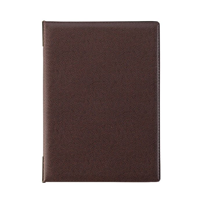 えいむ リザード・ソフトメニューブック 中 B5 ブラウン BB-502 1冊（ご注文単位1冊）【直送品】