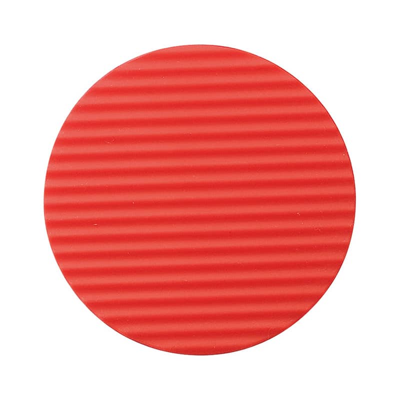 えいむ シリコンウェーブコースター 丸 レッド 10枚入 GM-36 1パック（ご注文単位1パック）【直送品】