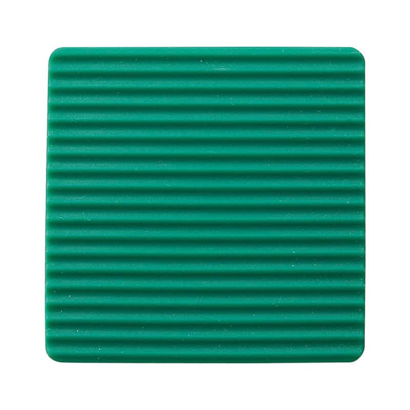 えいむ シリコンウェーブコースター 角 グリーン 10枚入 GM-37 1束（ご注文単位1束）【直送品】