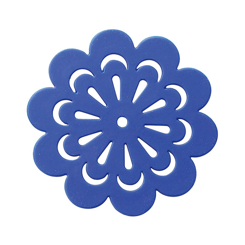 えいむ シリコンフラワーコースター 花型 ネイビー 10枚入 GM-38 1束（ご注文単位1束）【直送品】