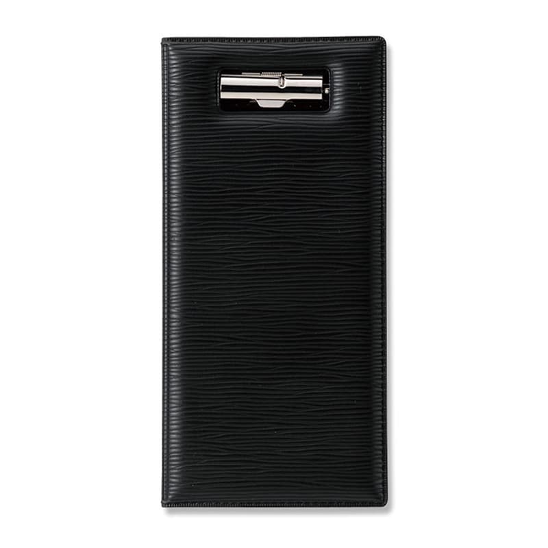 えいむ レザータッチ グルーブ伝票ホルダー ブラック BH-110 1個（ご注文単位1個）【直送品】