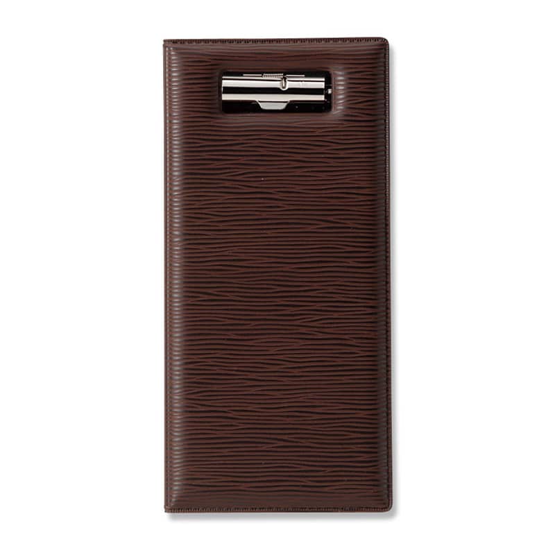えいむ レザータッチ グルーブ伝票ホルダー ブラウン BH-110 1個（ご注文単位1個）【直送品】