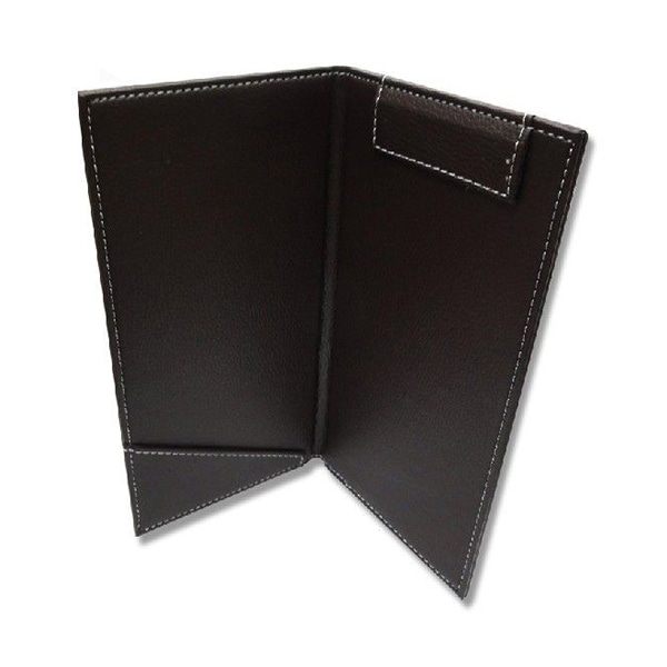 えいむ マグネット式伝票ホルダー 二ツ折 茶 BH-300 1個（ご注文単位1個）【直送品】