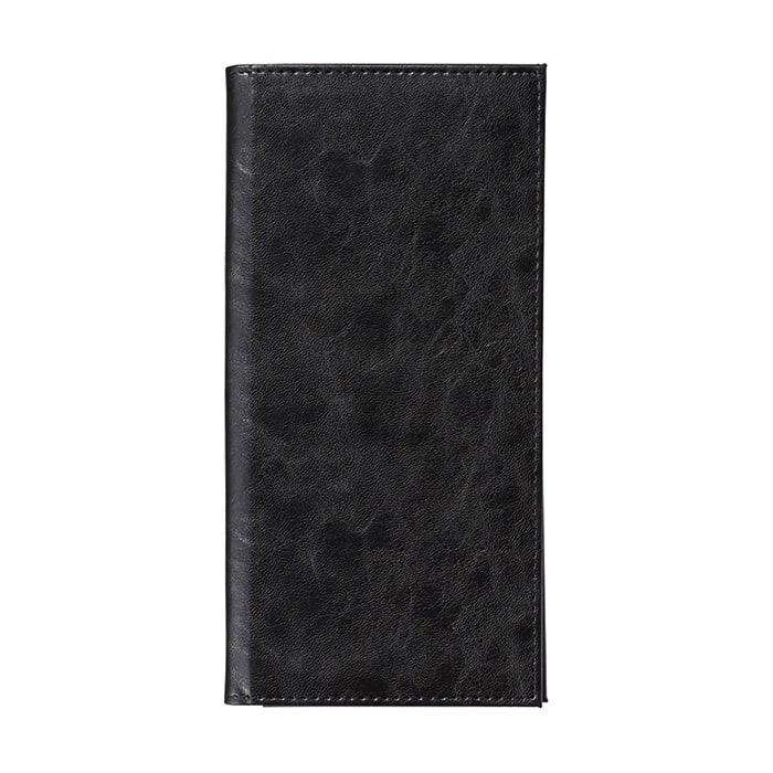 えいむ 合皮マグネット式伝票ばさみ 二ツ折 ブラック BH-303K 1冊（ご注文単位1冊）【直送品】