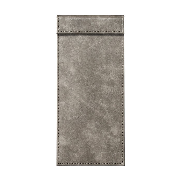 えいむ 合皮マグネット式伝票ばさみ 単式 大 グレイ BH-304H 1冊（ご注文単位1冊）【直送品】