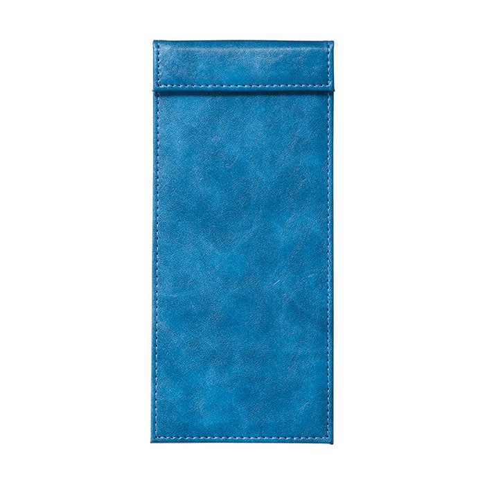 えいむ 合皮マグネット式伝票ばさみ 単式 大 ブルー BH-304A 1冊（ご注文単位1冊）【直送品】