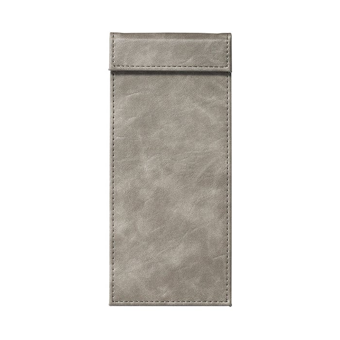 えいむ 合皮マグネット式伝票ばさみ 単式 小 グレイ BH-305H 1冊（ご注文単位1冊）【直送品】