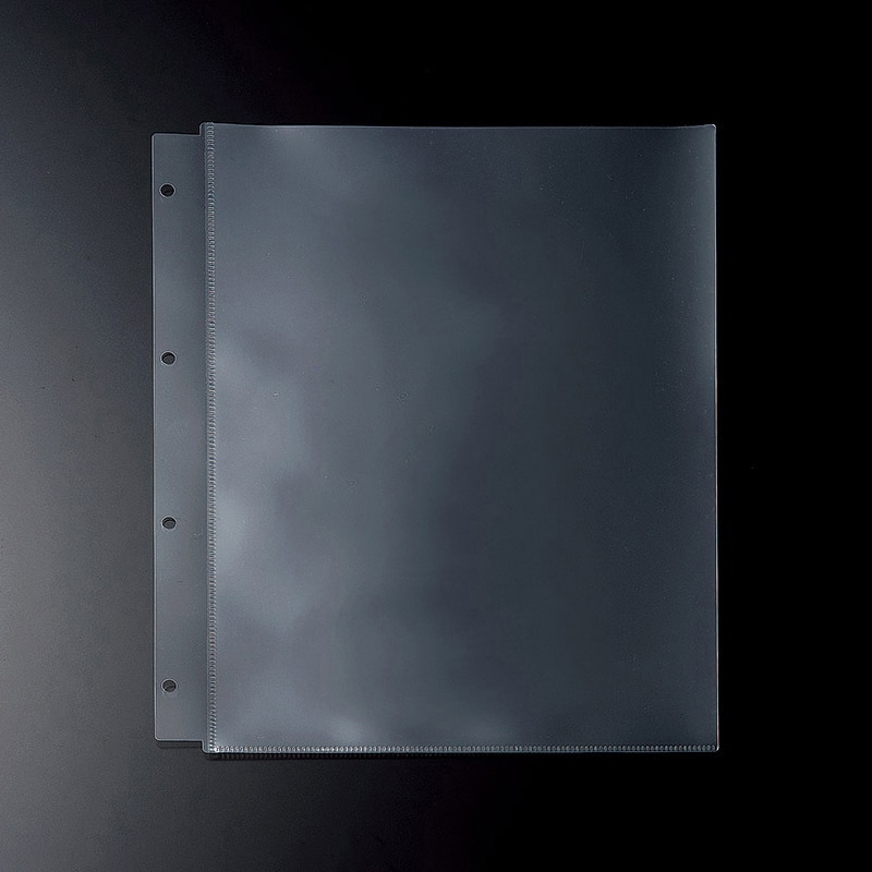 えいむ メニュー用PPCポケット 4穴 大 A4 CLB-601 1枚（ご注文単位1枚）【直送品】