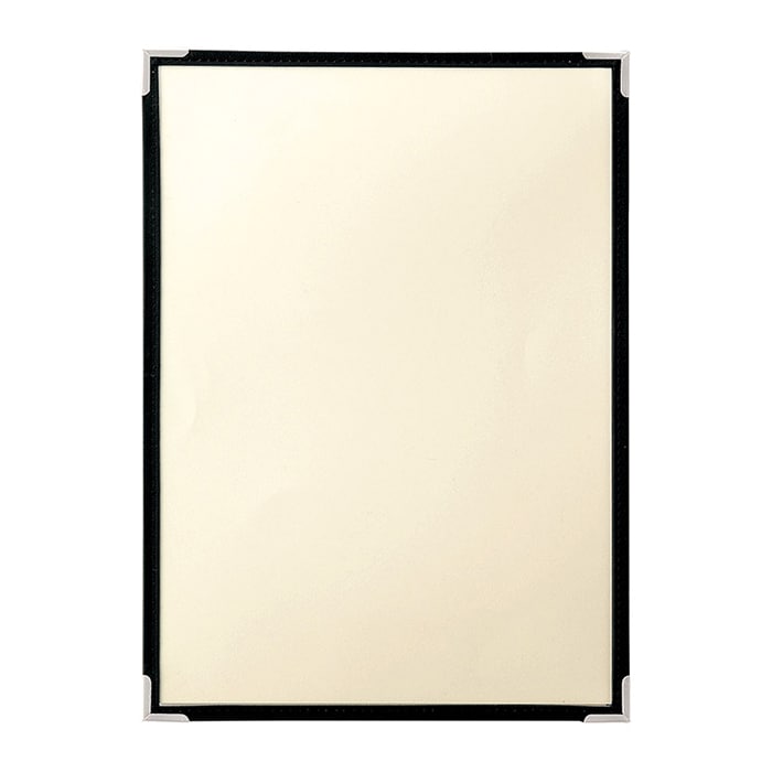 えいむ コットンクリアテーピングメニューブック A4 2ページ ブラック CTA-42 1冊（ご注文単位1冊）【直送品】