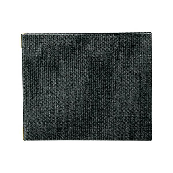 えいむ 麻タイプメニューブック ピンタイプ ミニ ブラック PB-808 1冊（ご注文単位1冊）【直送品】