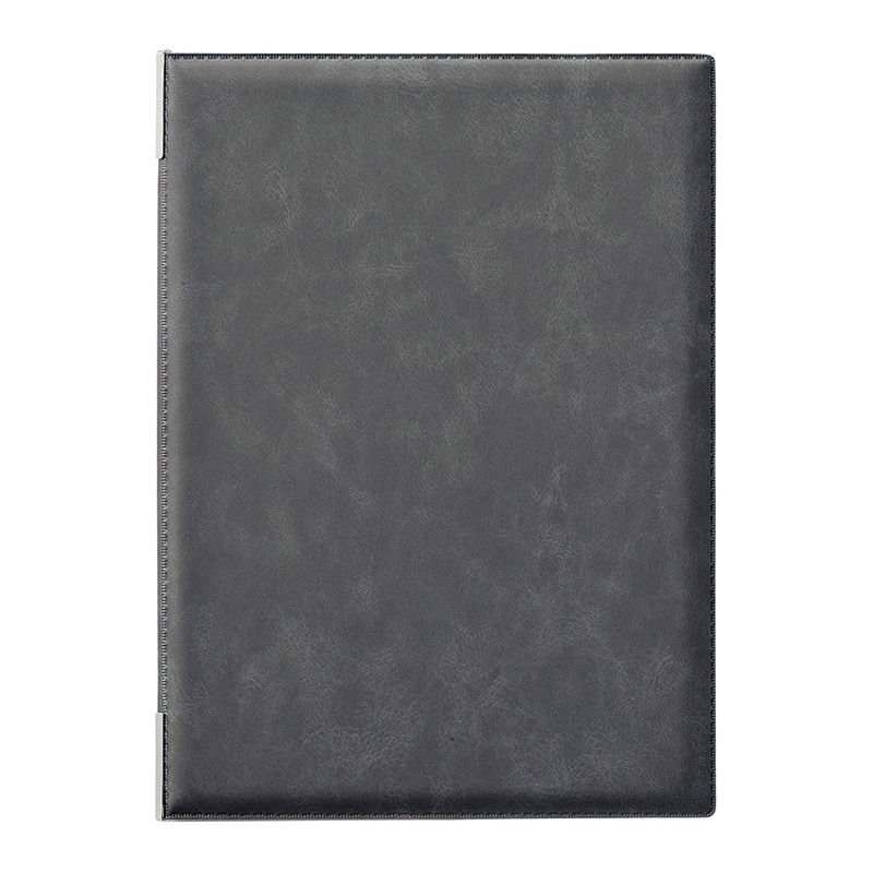 えいむ マーブルスマートメニューブック 大 A4 グレイ BB-411 1冊（ご注文単位1冊）【直送品】