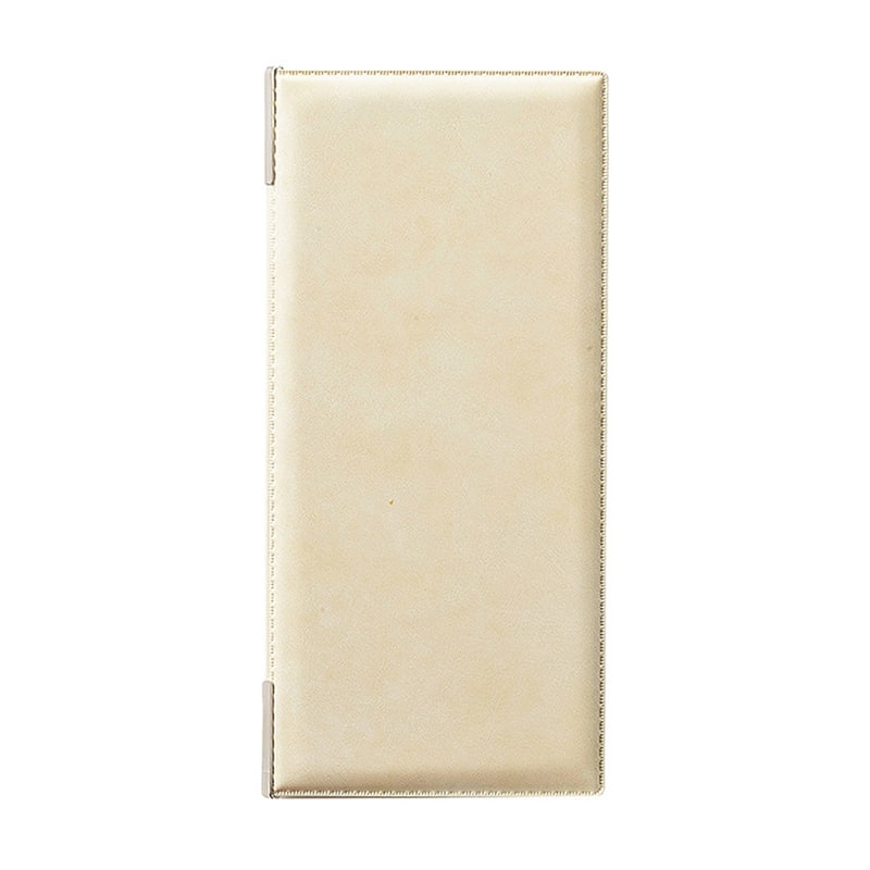 えいむ マーブルスマートメニューブック タテ小 アイボリー BB-415 1冊（ご注文単位1冊）【直送品】