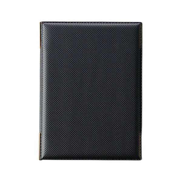 えいむ カーボンタイプメニューブック 小 A5 ブラック LB-933 1冊（ご注文単位1冊）【直送品】