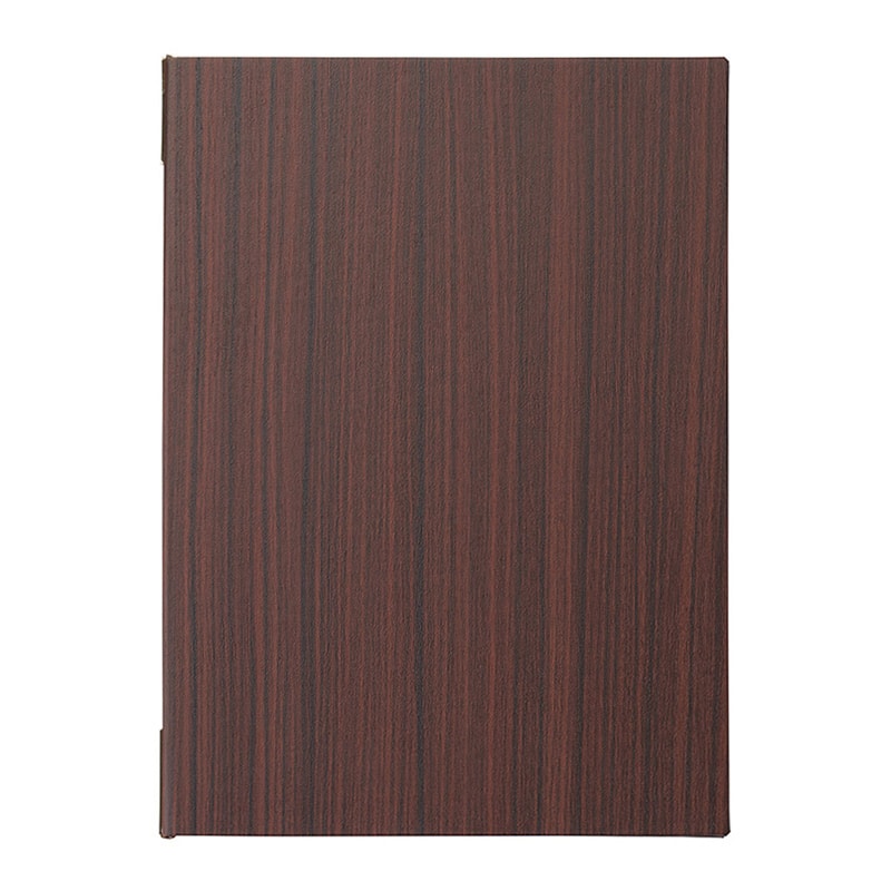 えいむ オーク板柾目メニューブック ピンタイプ 大 A4 オーク MB-701 1個（ご注文単位1個）【直送品】