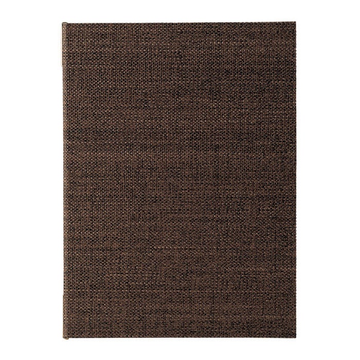 えいむ 麻タイプメニューブック ピンタイプ 大 A4 こげ茶 PB-361 1冊（ご注文単位1冊）【直送品】