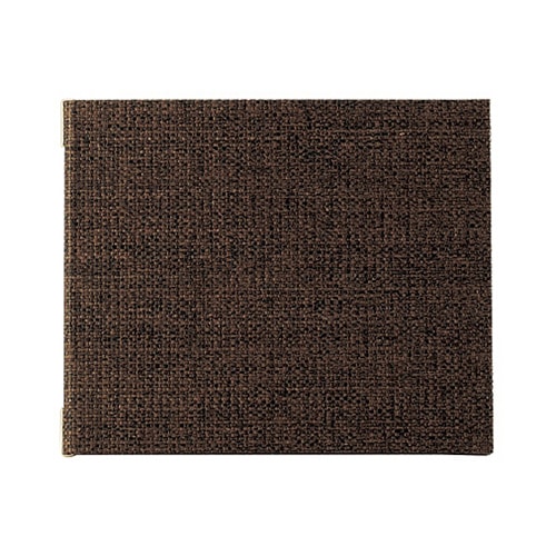 えいむ 麻タイプメニューブック ピンタイプ ミニ こげ茶 PB-368 1冊（ご注文単位1冊）【直送品】