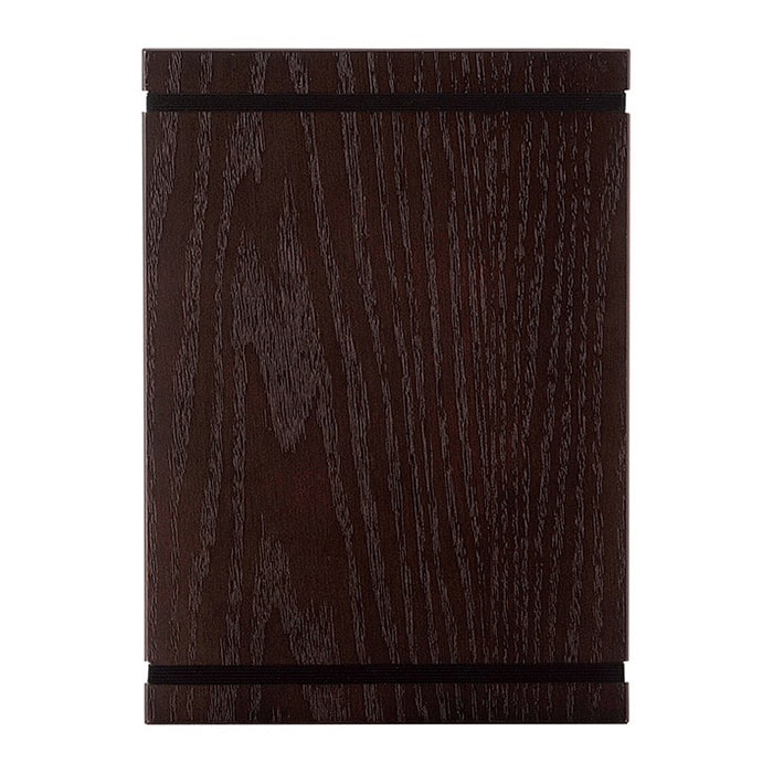 えいむ MDFバンド式メニューブックボード A4型 ブラウン BMB-A4 1冊（ご注文単位1冊）【直送品】