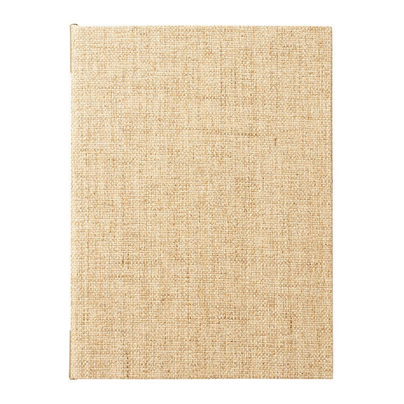 えいむ 麻タイプメニューブック ピンタイプ 大 A4 アイボリー PB-901 1冊（ご注文単位1冊）【直送品】