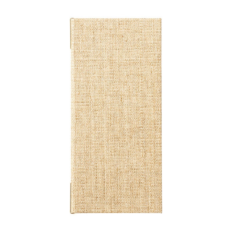 えいむ 麻タイプメニューブック ピンタイプ タテ小 アイボリー PB-905 1冊（ご注文単位1冊）【直送品】