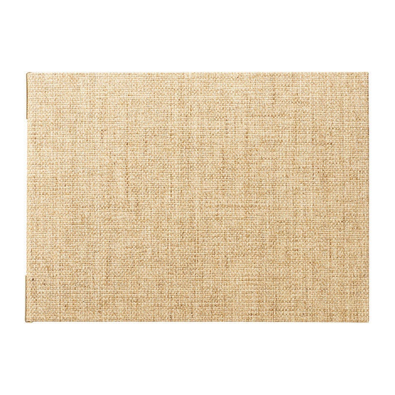 えいむ 麻タイプメニューブック ヨコ型 ピンタイプ 大 A4 アイボリー PB-906 1冊（ご注文単位1冊）【直送品】