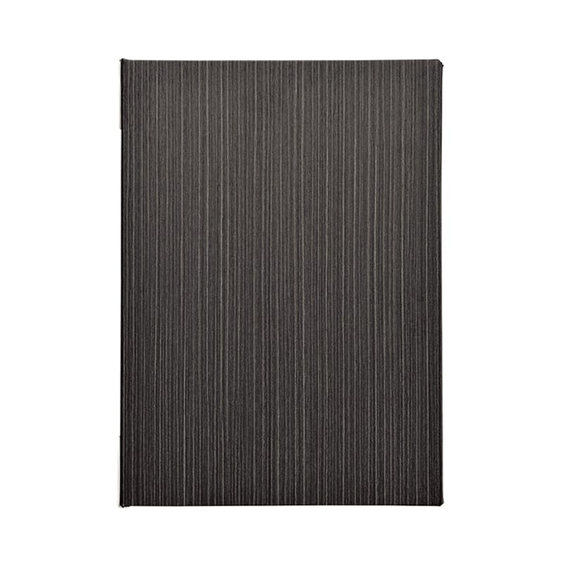 えいむ オーク板柾目メニューブック ピンタイプ 中 B5 グレイブラック MB-742 1冊（ご注文単位1冊）【直送品】