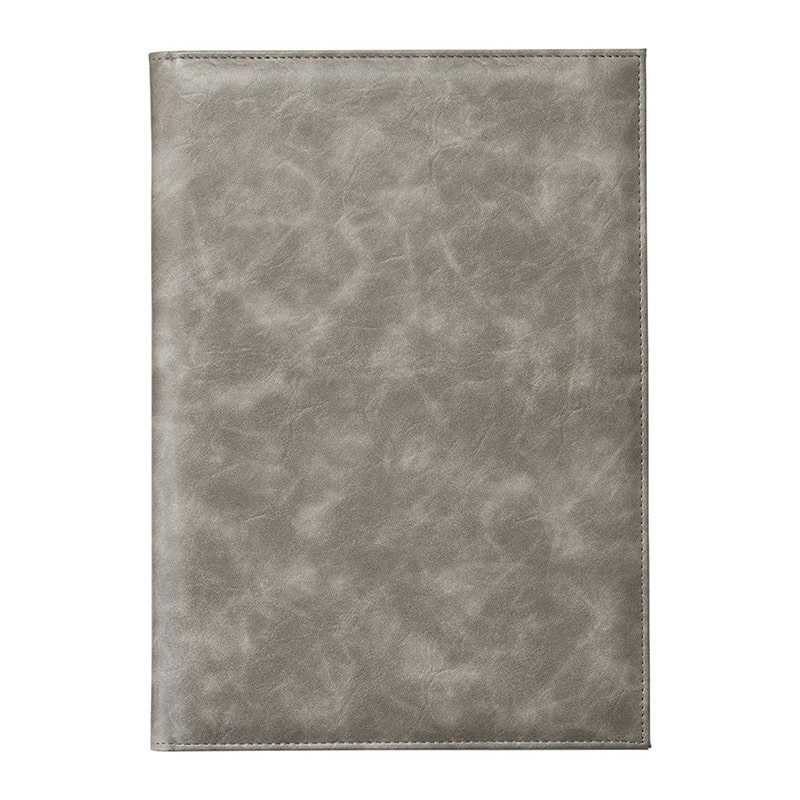 えいむ レザータッチ 内蔵型ピンホールメニューブック A4 グレイ CLB-401H 1冊（ご注文単位1冊）【直送品】