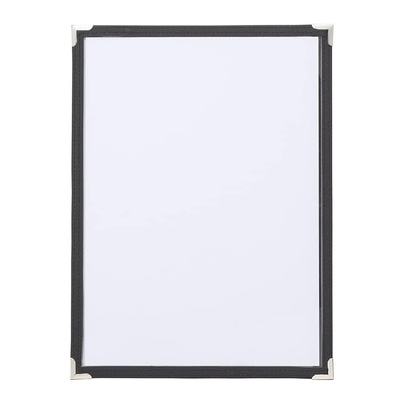 えいむ ハードクリアテーピングメニュー A4 2ページ ブラック HTA-42 1冊（ご注文単位1冊）【直送品】