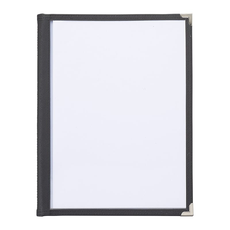 えいむ ハードクリアテーピングメニュー A4 8ページ ブラック HTA-48 1冊（ご注文単位1冊）【直送品】