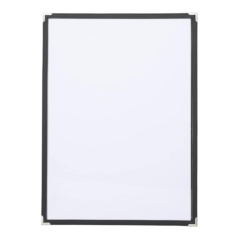 えいむ ハードクリアテーピングメニュー B4 2ページ ブラック HTB-42 1冊（ご注文単位1冊）【直送品】