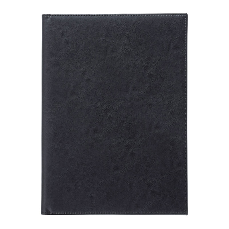 えいむ レザータッチ 内蔵型ピンホールメニューブック A4 大 ブラック CLB-451 1冊（ご注文単位1冊）【直送品】