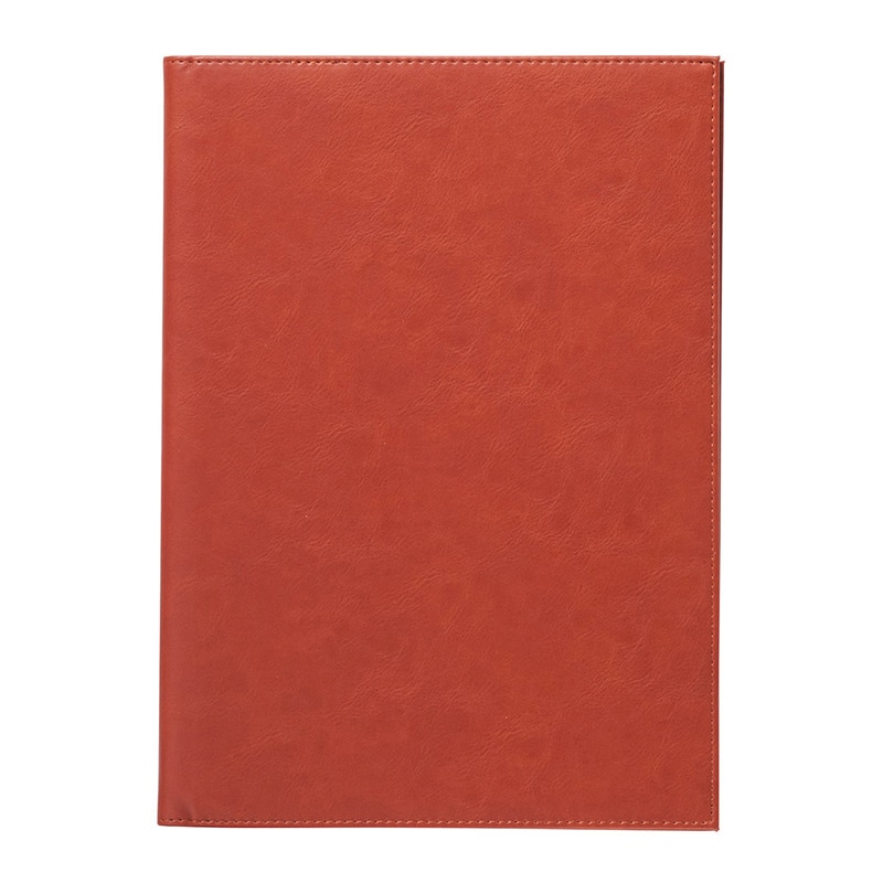 えいむ レザータッチ 内蔵型ピンホールメニューブック A4 大 ブラウン CLB-451 1冊（ご注文単位1冊）【直送品】