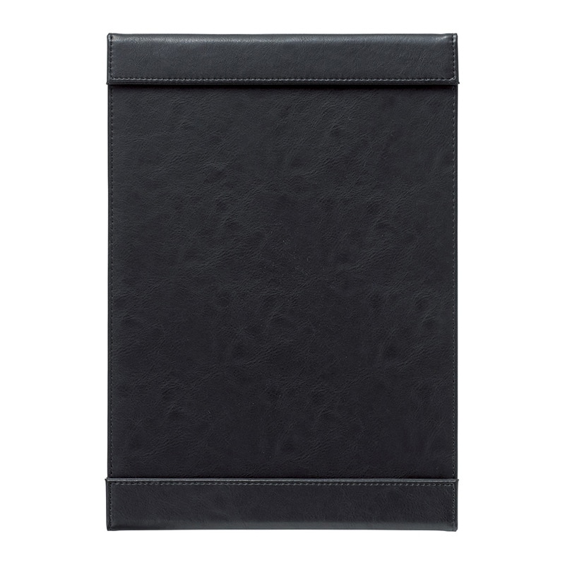 えいむ 合皮上下マグネット付メニューブック A4 ブラック CLM-A41 1冊（ご注文単位1冊）【直送品】