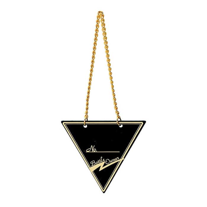 えいむ ボトル札 三角 ブラック 10枚入 NP-3 1束（ご注文単位1束）【直送品】