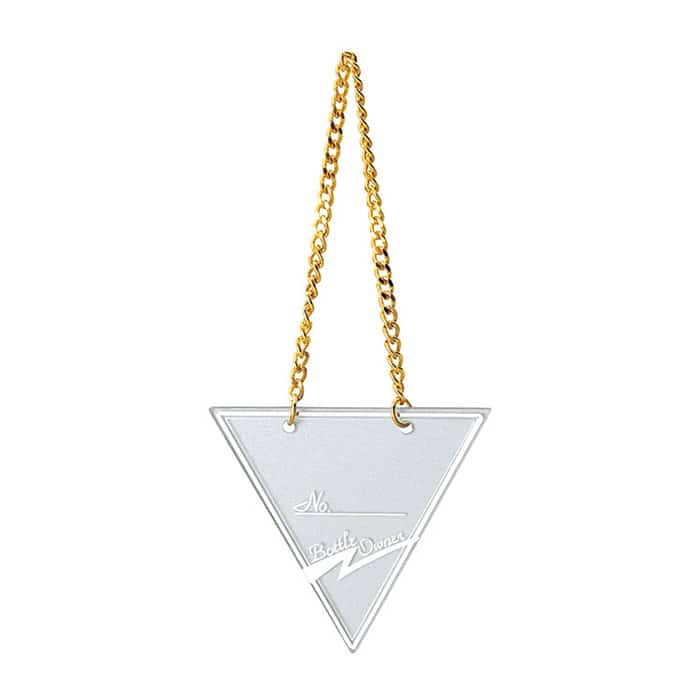 えいむ ボトル札 三角 シルバー 10枚入 NP-3 1束（ご注文単位1束）【直送品】