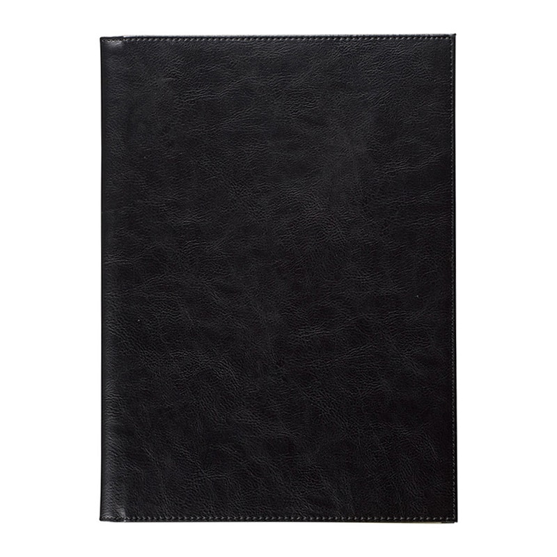 えいむ レザータッチ 内蔵型ピンホールメニューブック 大 A4 黒 CLB-471 1冊（ご注文単位1冊）【直送品】