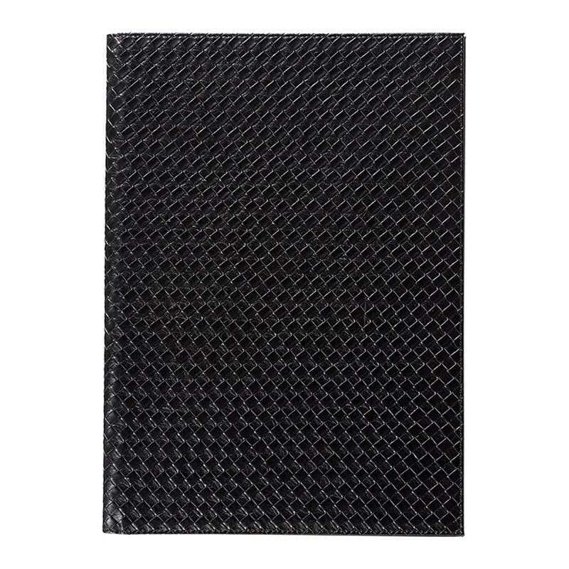 えいむ メッシュレザータッチメニューブック 特大 B4 黒 CLB-490 1冊（ご注文単位1冊）【直送品】