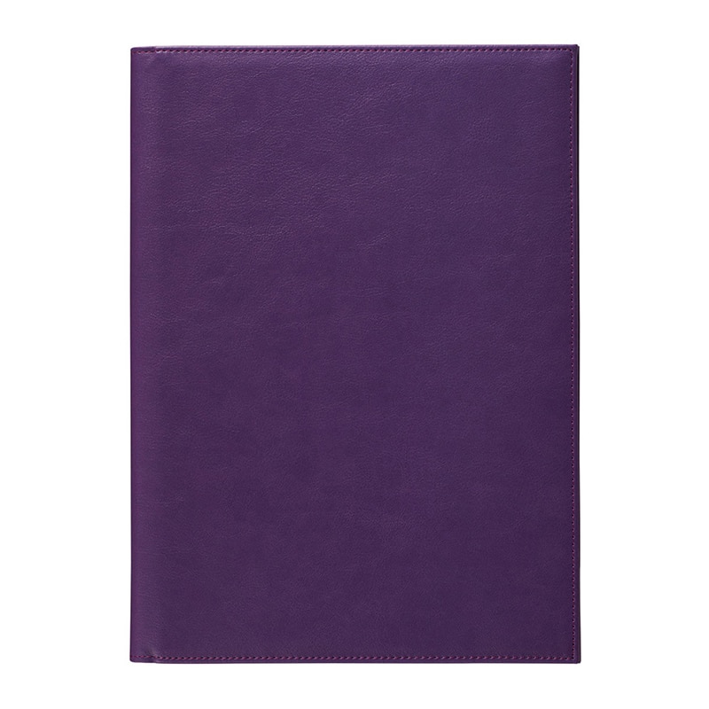 えいむ レザータッチメニューブック A4 大 パープル CLB-801 1冊（ご注文単位1冊）【直送品】