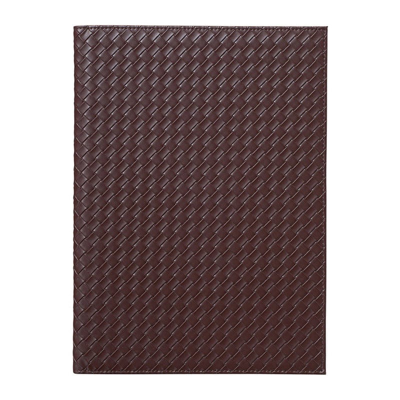 えいむ メッシュレザータッチメニューブック 大 A4 ブラウン CLB-491N 1冊（ご注文単位1冊）【直送品】