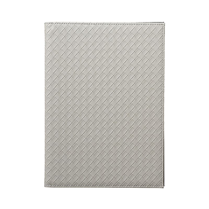 えいむ メッシュレザータッチメニューブック 中 B5 グリーングレイ CLB-492N 1冊（ご注文単位1冊）【直送品】